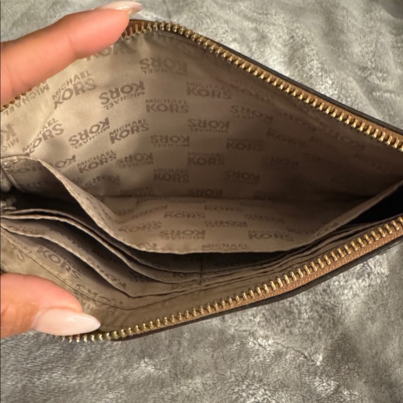Michael Kors Tan Wristlet with Gold Accents - Picture 4 of 6
